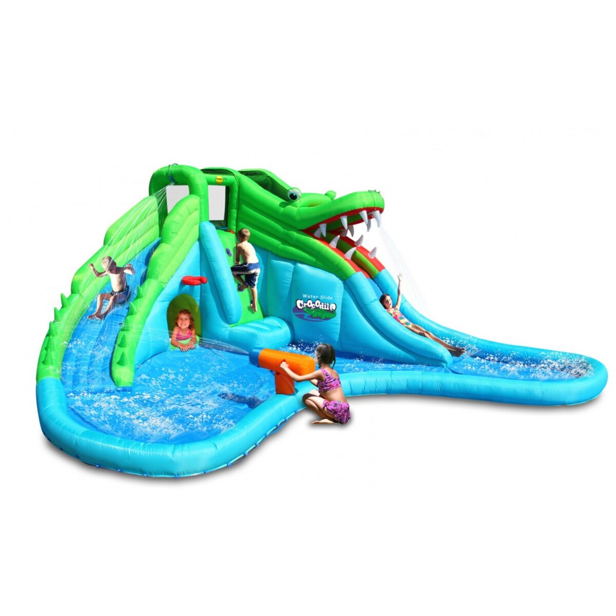 HAPPY HOP Aire de jeux gonflable requin piscine pas cher 