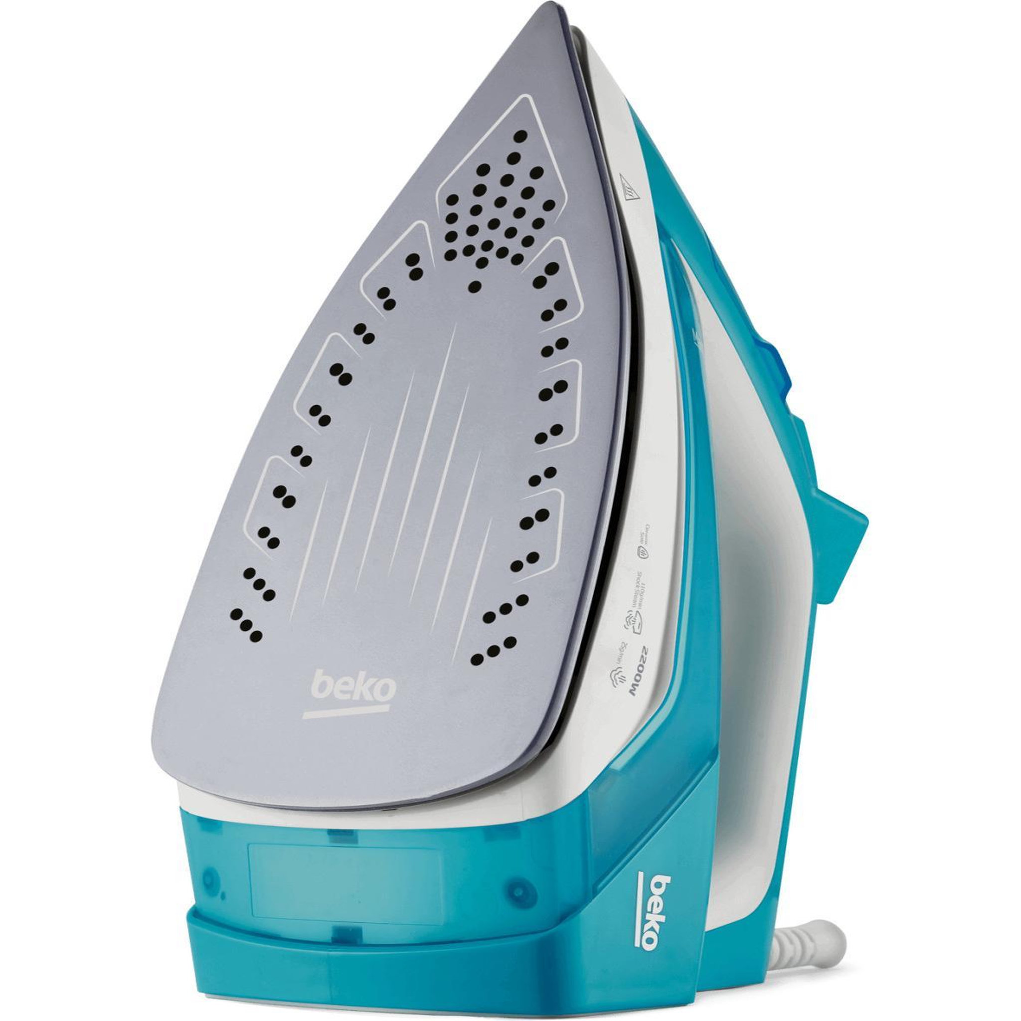 Voir la diapositive 3 : Beko Beko SIM3122T Fer à vapeur Semelle en céramique 2200 W Bleu