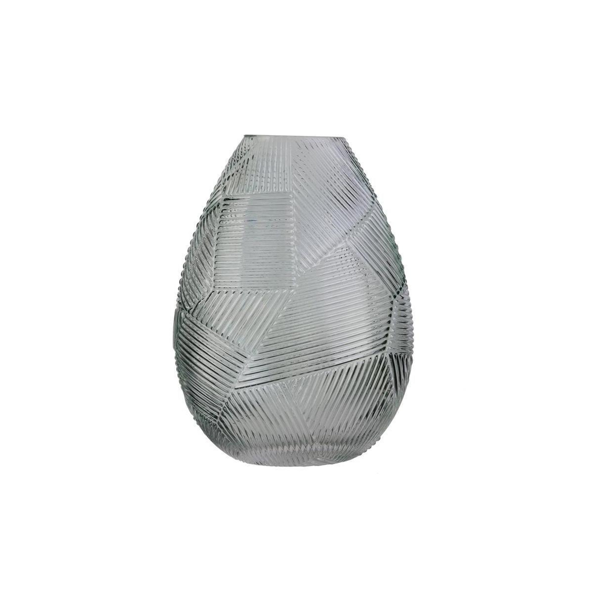 Voir la diapositive 1 : The Home Deco Factory Vase déco en verre  ajja  21cm gris
