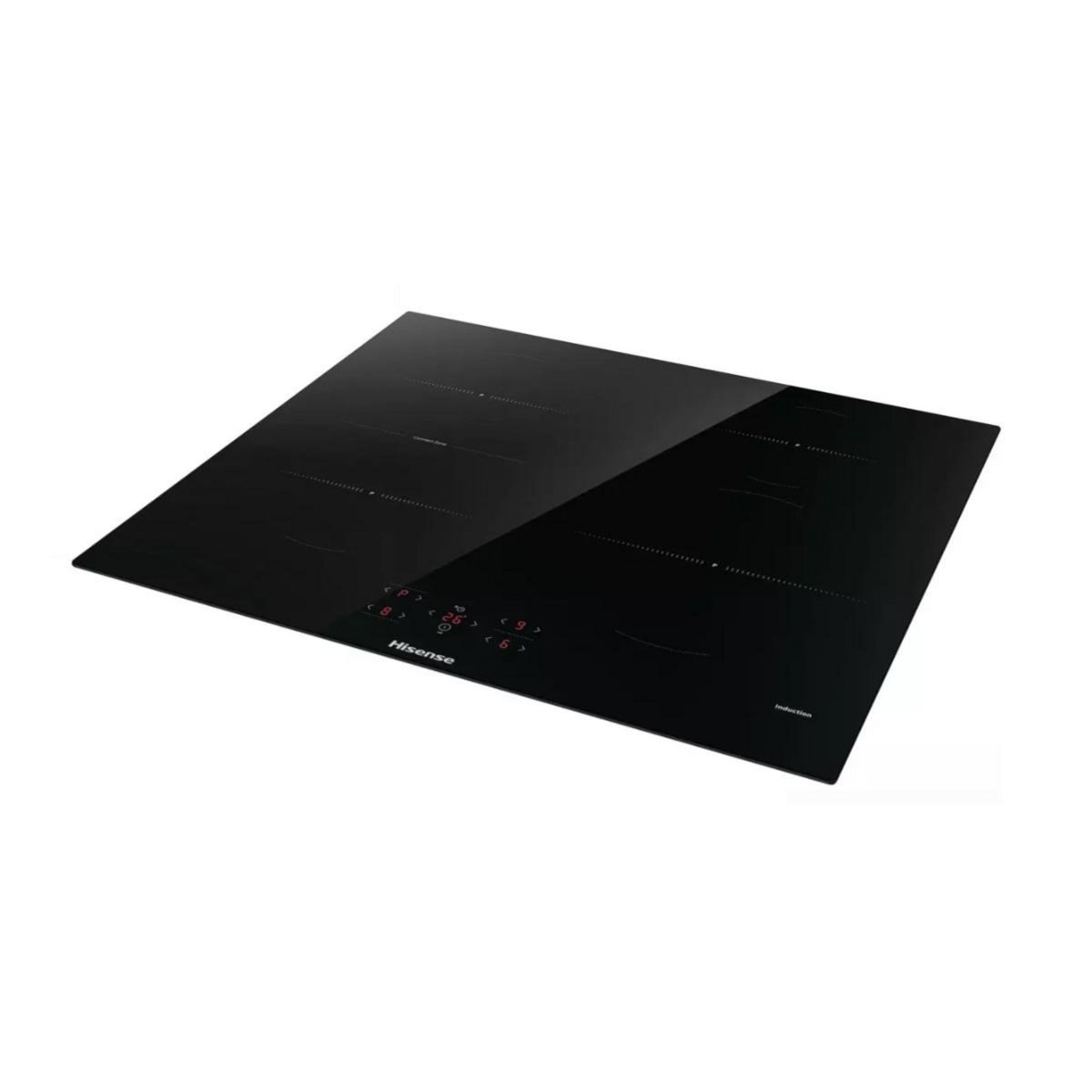 Hisense Table de cuisson induction 60cm 4 feux 7200w noir - HI6421BSC
