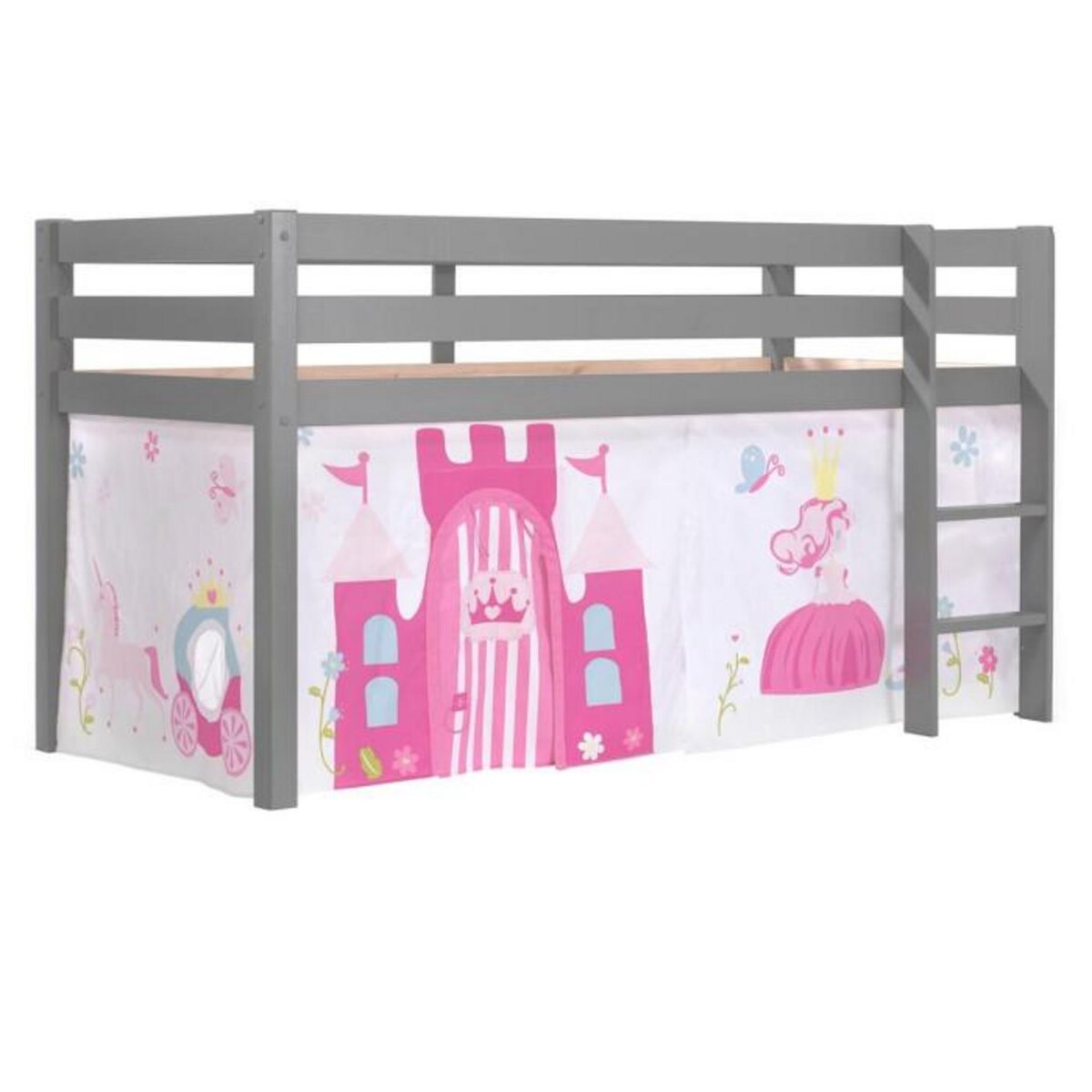 Paris Prix Lit Enfant  Pino Princesse  Gris