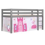 Paris Prix Lit Enfant  Pino Princesse  Gris