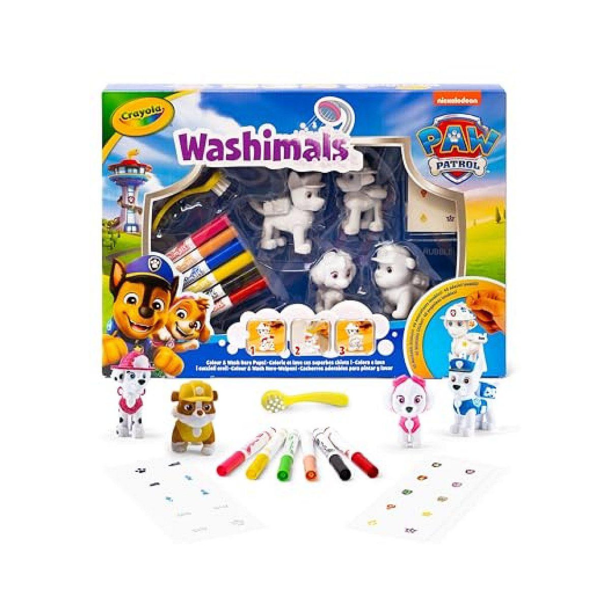 Crayola Washimals 4 animaux pat'patrouille