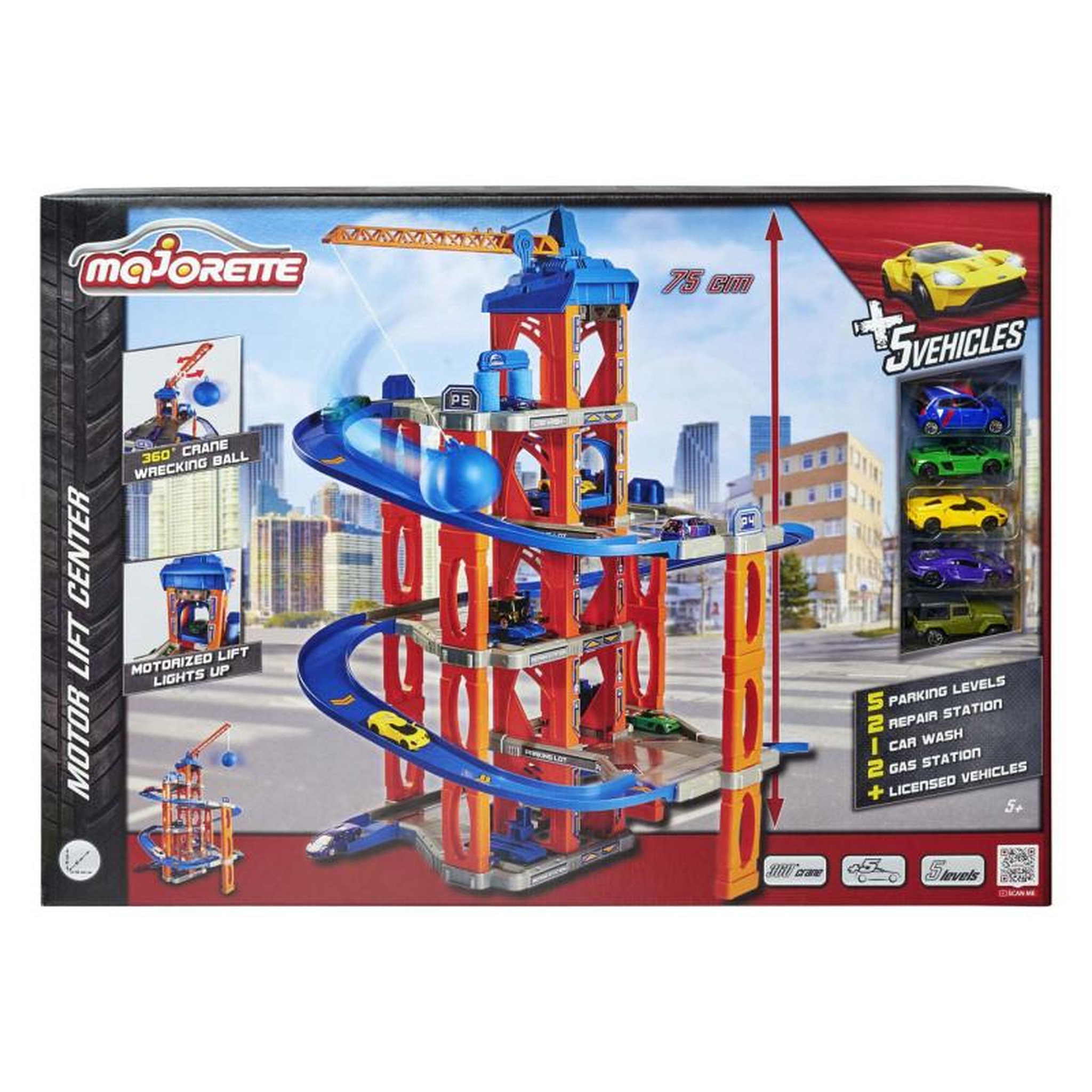 Voir la diapositive 2 : Majorette Majorette Garage with Elevator and 5 Cars 212059987