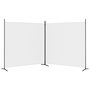 Voir la diapositive 4 : VIDAXL Cloison de separation 2 panneaux Blanc 348x180 cm Tissu
