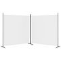 Voir la diapositive 4 : VIDAXL Cloison de separation 2 panneaux Blanc 348x180 cm Tissu