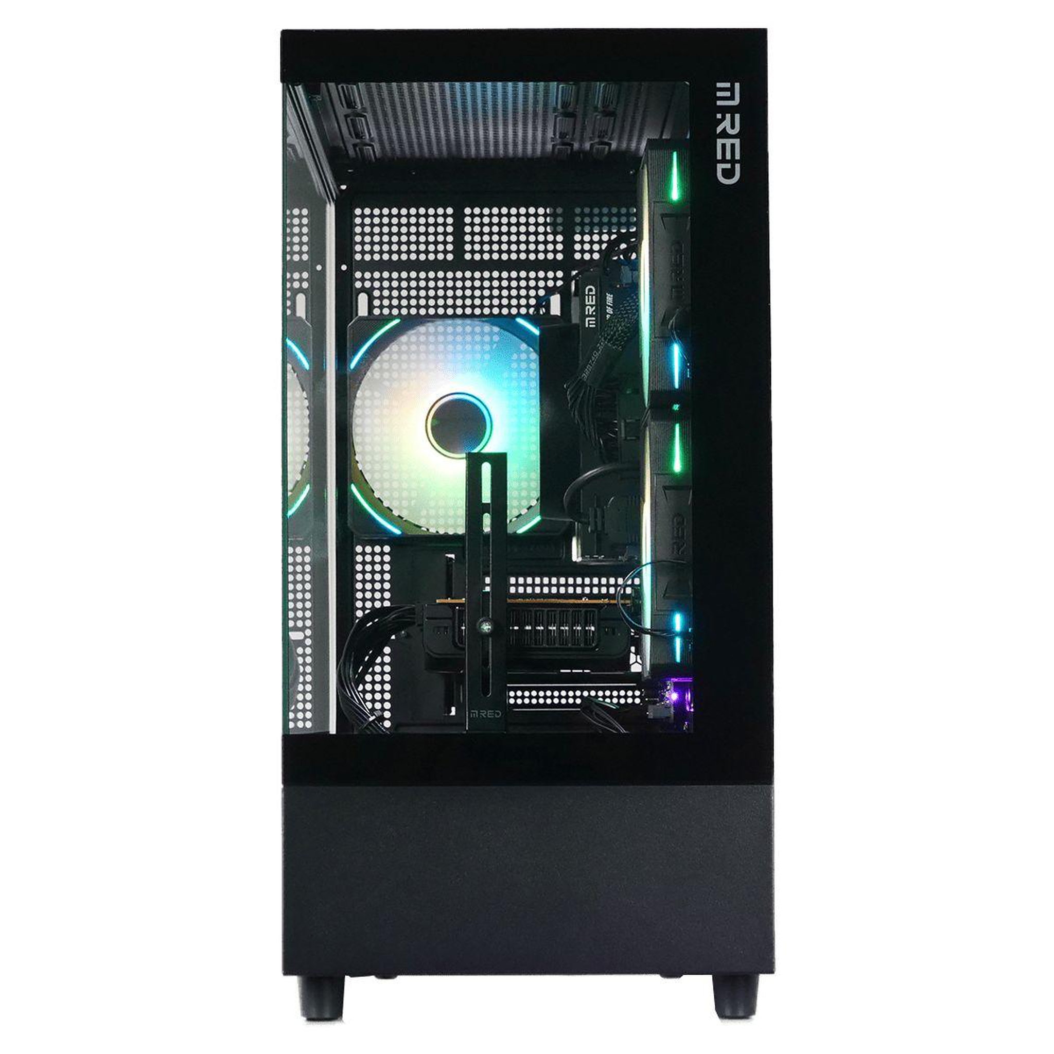 Voir la diapositive 2 : MRED PC Gamer AMD Ryzen 5 5500 - NVIDIA GeForce RTX 5050 - 16 Go RAM DDR4 - SSD 512 Go Sans OS