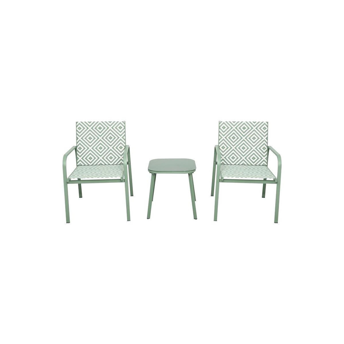 Paris Prix Salon de Jardin 2 Places  Mexico  83cm Vert