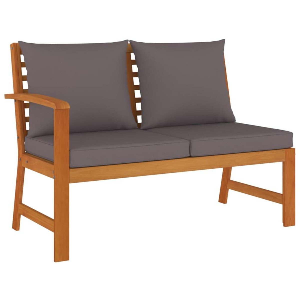 VIDAXL Ensemble a manger de jardin 6 pcs avec coussins Bois d'acacia