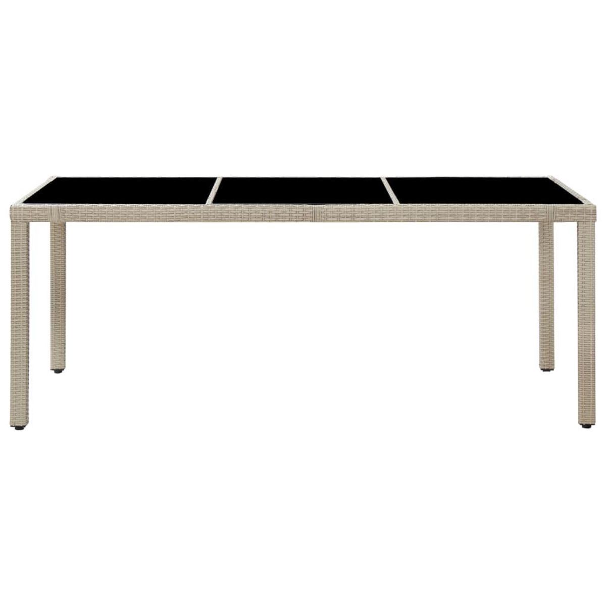 VIDAXL Ensemble a manger d'exterieur et coussins 9 pcs resine tressee