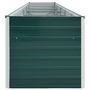 Voir la diapositive 4 : VIDAXL Lit sureleve de jardin Acier galvanise 400x80x77 cm Vert