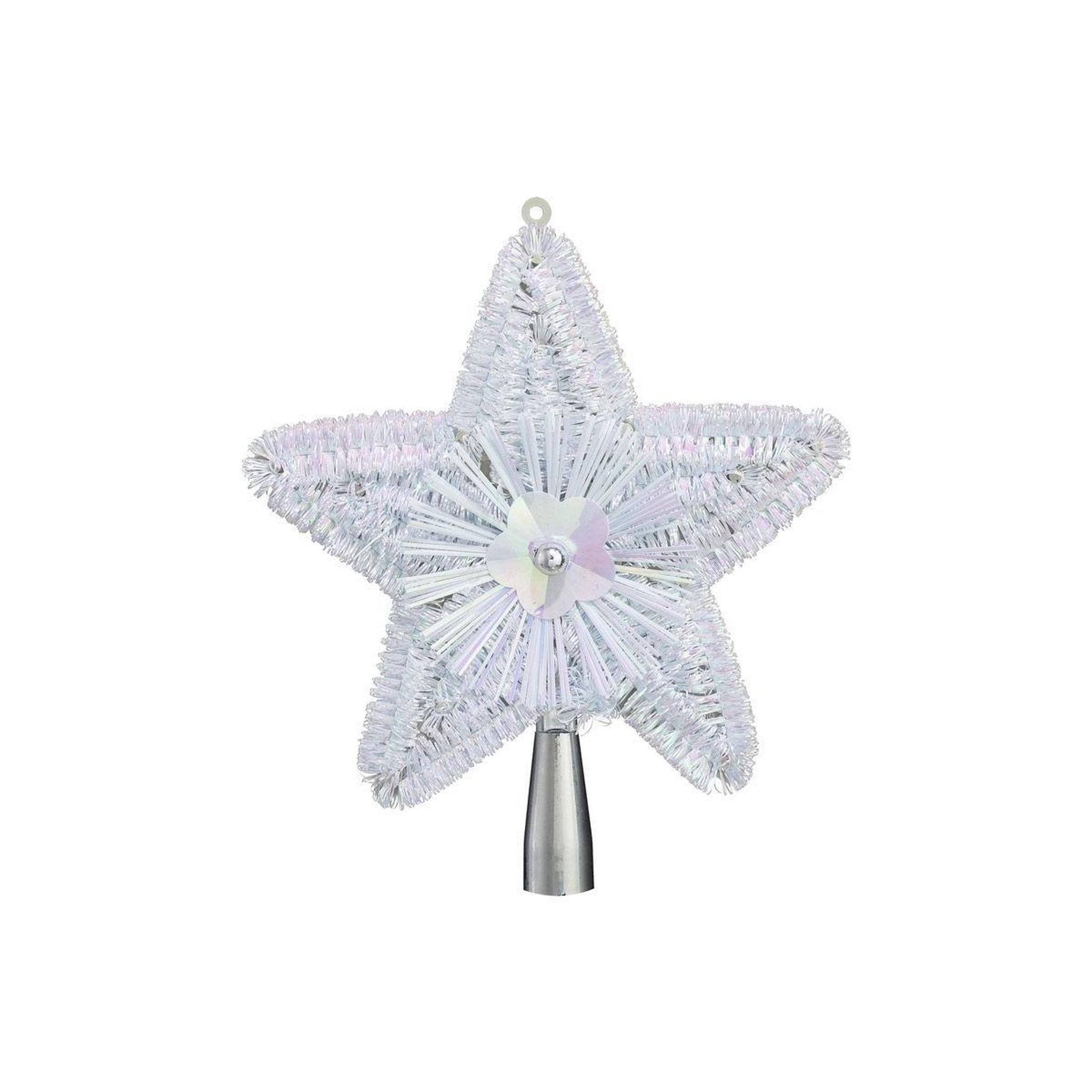 Voir la diapositive 1 : FEERIC LIGHT & CHRISTMAS Cimier pour Sapin de Noël  Colorama  23cm Blanc