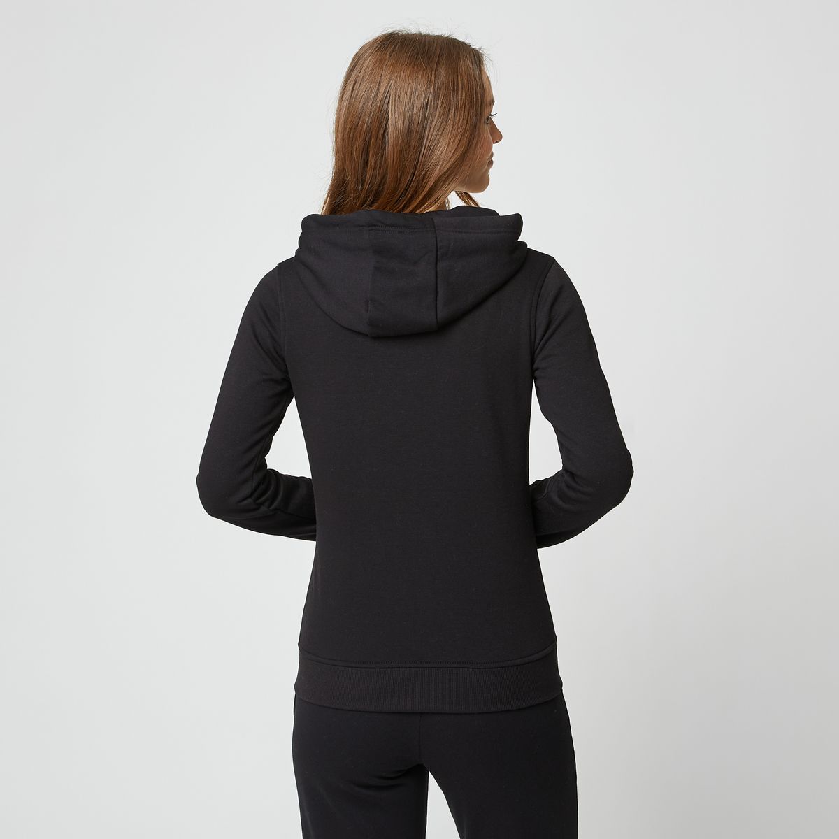 IN EXTENSO Sweat de sport zippé à capuche noir femme