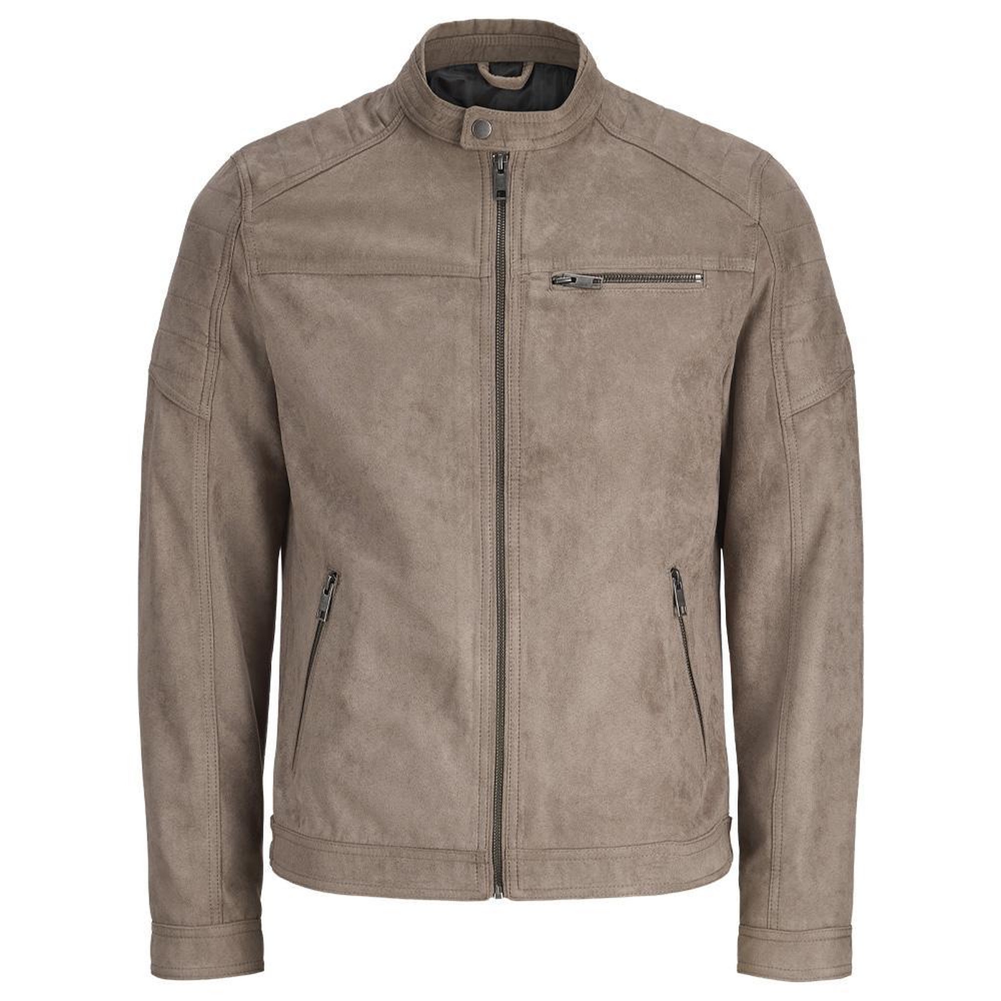 Voir la diapositive 4 : Jack & Jones Veste Suédine Beige Homme Jack & Jones Tano1