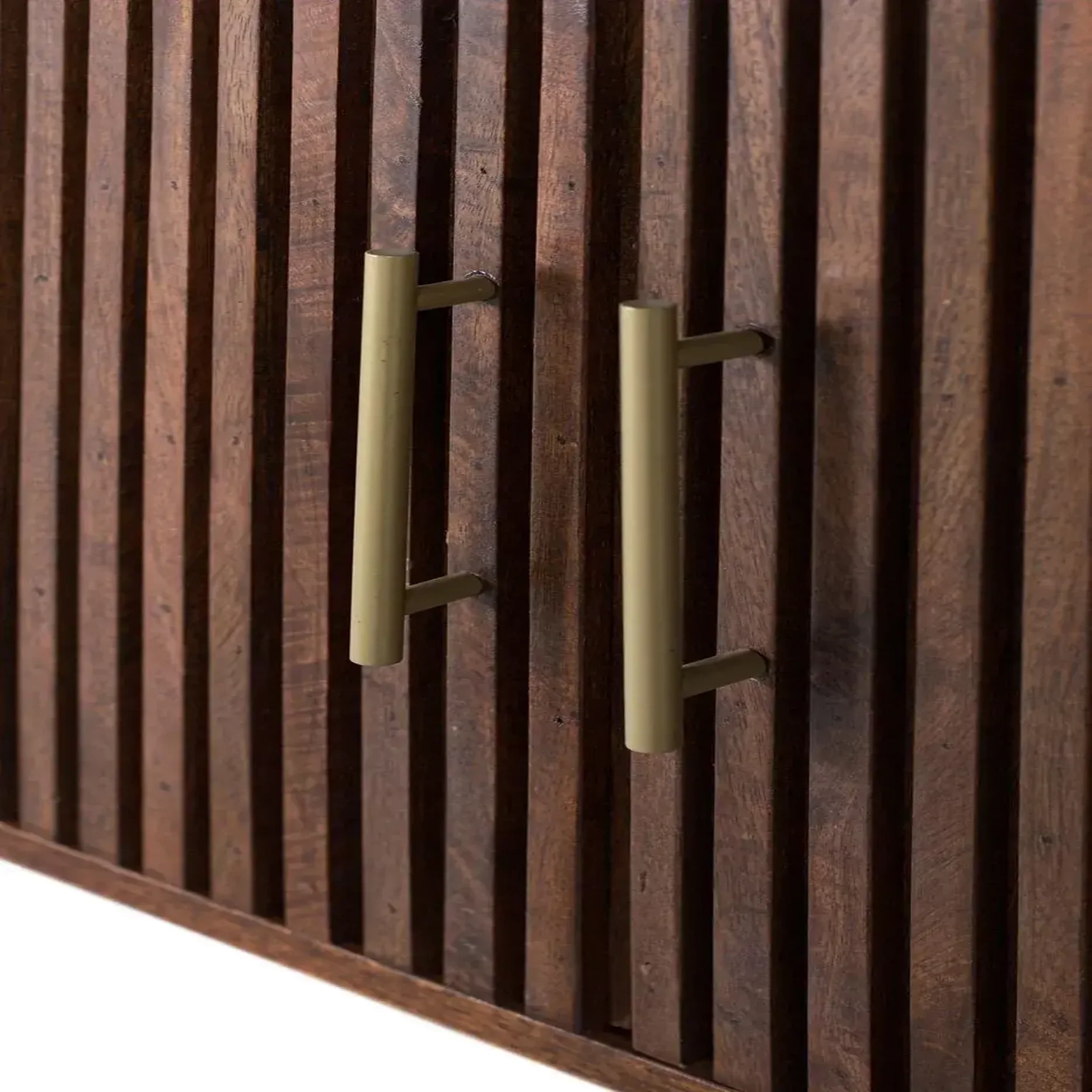 Voir la diapositive 4 : GINER Y COLOMER SL Meuble tv en bois de manguier 160 cm style art déco contemporain