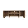 Voir la diapositive 3 : SWEEEK Meuble TV exotique bois MDF 2 portes longueur 150 cm