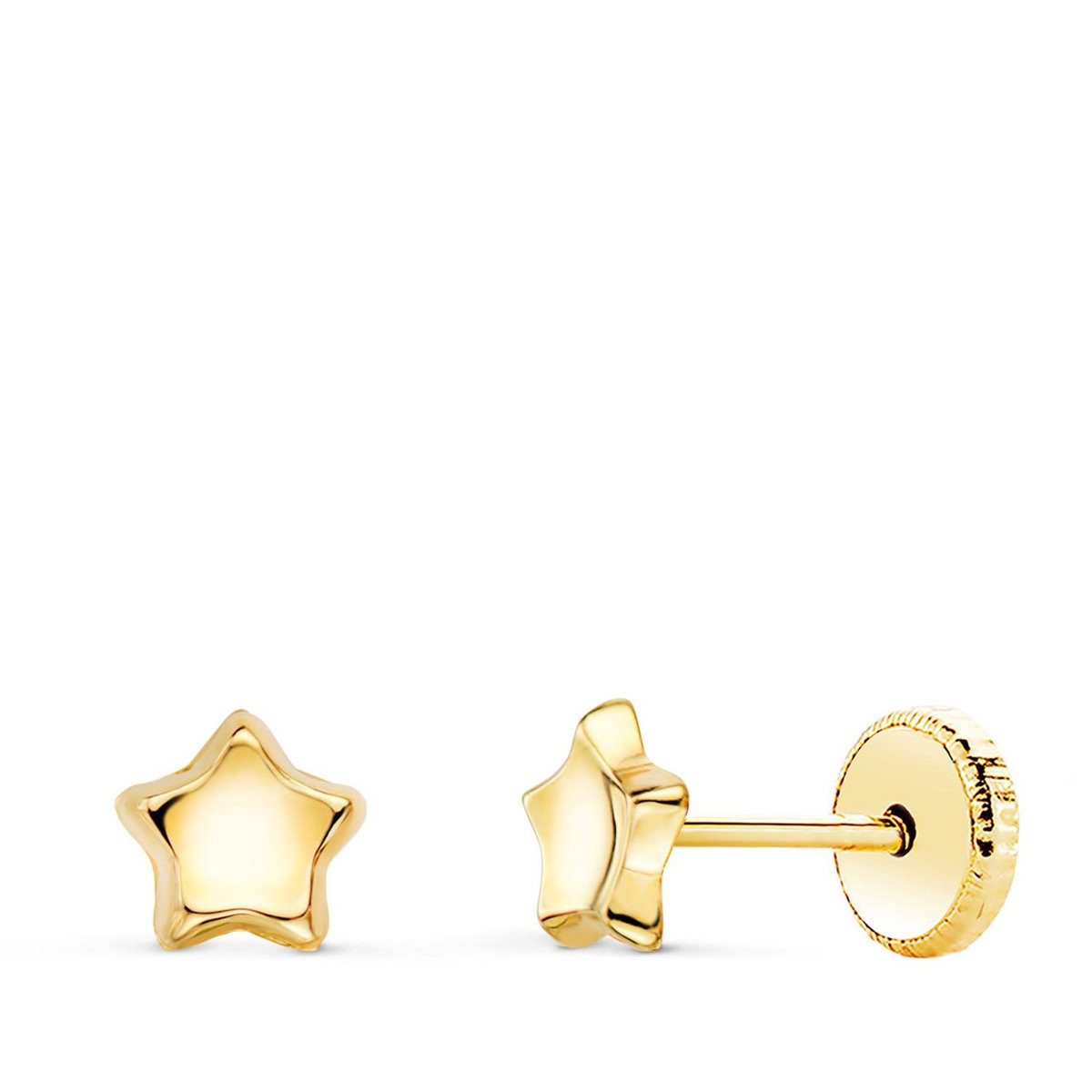 L'ATELIER D'AZUR Boucles d'Oreilles Or 18 Carats 750/000 Jaune Etoile