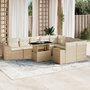 Voir la diapositive 1 : VIDAXL Salon de jardin avec coussins 10 pcs beige resine tressee