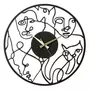 Paris Prix Horloge Murale en Métal  Visages  49cm Noir