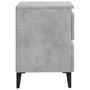 Voir la diapositive 5 : VIDAXL Tables de chevet 2 pcs gris beton 40x35x50 cm bois d'ingenierie