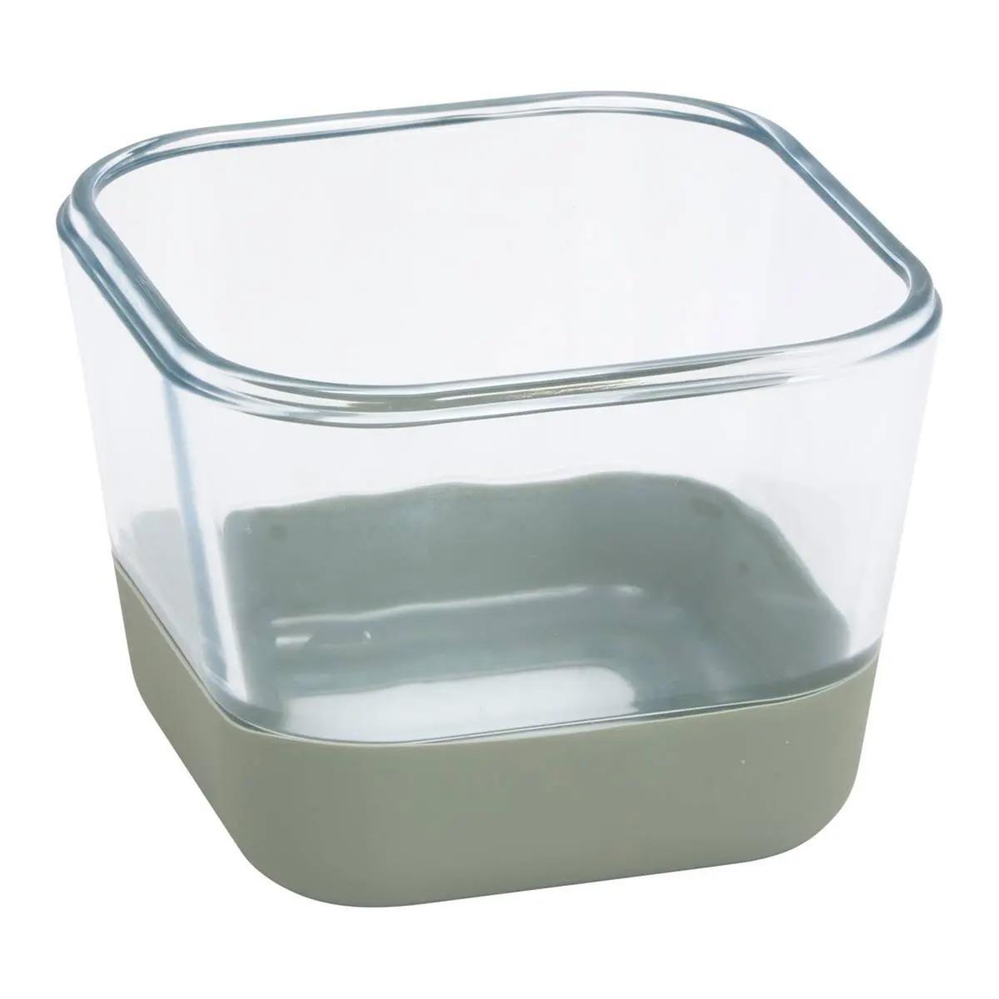 Voir la diapositive 2 : FIVE Boîte de conservation hermétique  siliglass  0,8l gris