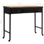 Voir la diapositive 6 : VIDAXL Table console MDF et bois de sapin 100 x 33,5 x 80 cm
