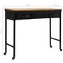 Voir la diapositive 6 : VIDAXL Table console MDF et bois de sapin 100 x 33,5 x 80 cm