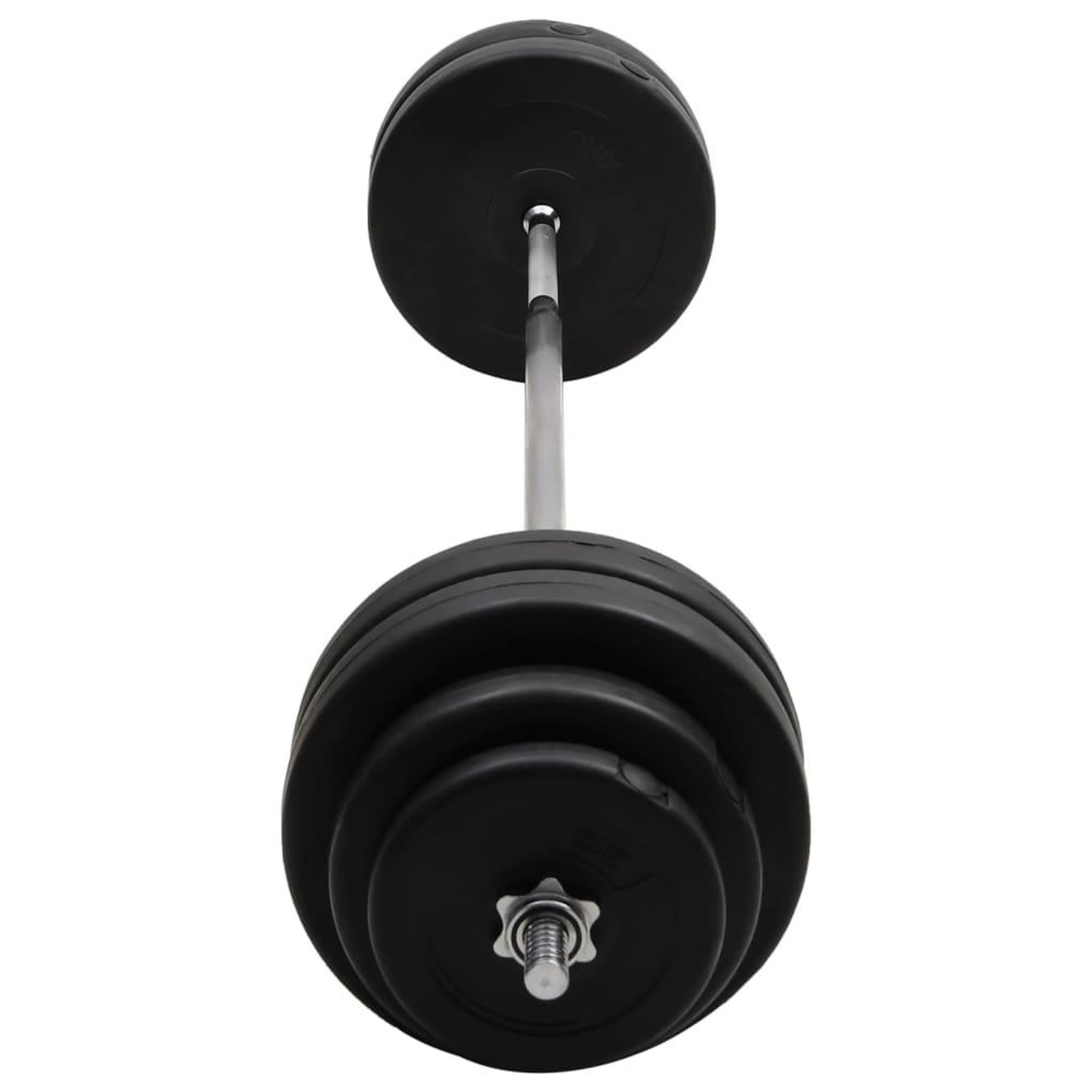Voir la diapositive 4 : VIDAXL Barre d'halteres avec plaques 60 kg