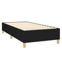 Voir la diapositive 4 : VIDAXL Sommier a lattes de lit et matelas Noir 80x200 cm Tissu