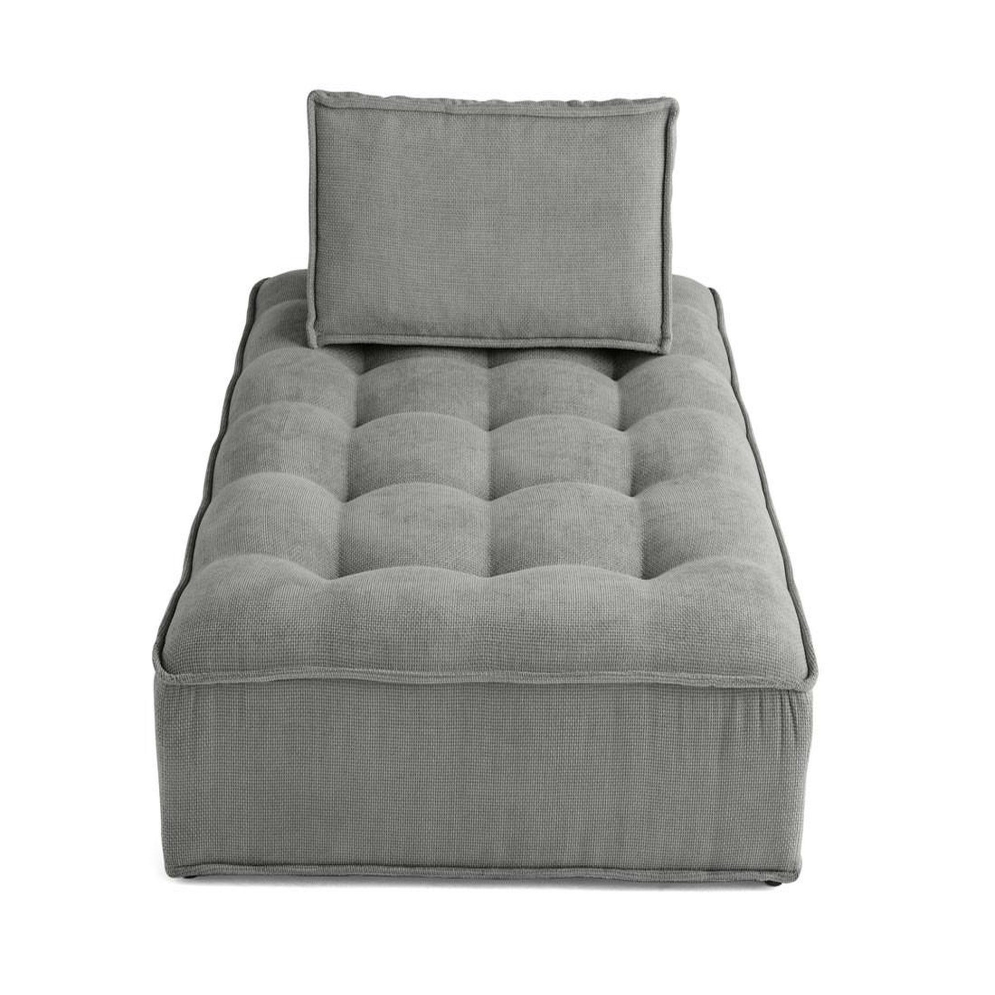 Voir la diapositive 6 : BEST MOBILIER Marisol - module d'assise méridienne - velours texturé
