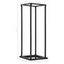 Voir la diapositive 6 : VIDAXL Portant de bois de chauffage avec base Noir 37x37x113 cm Acier