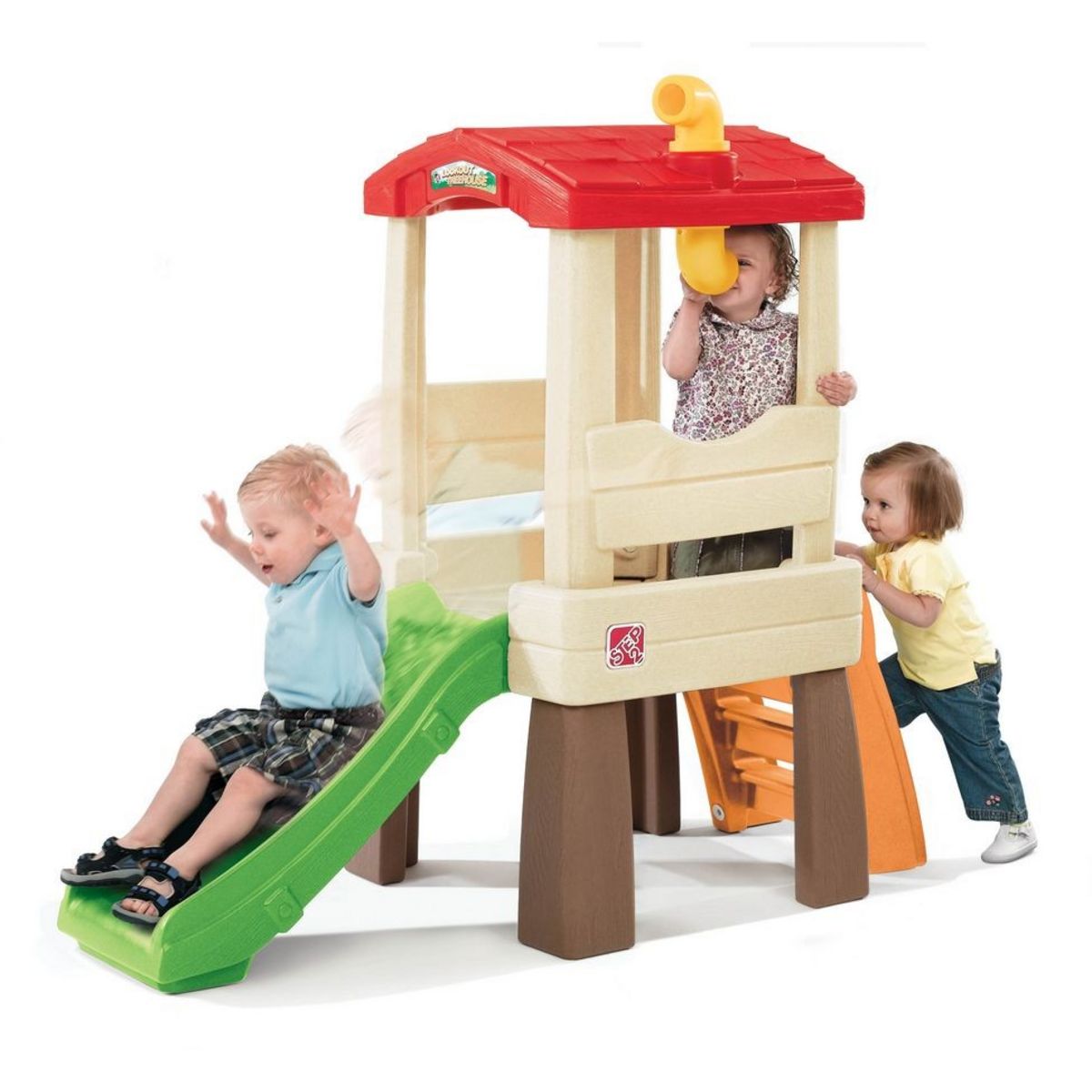 Step2 Toboggan avec plate-forme d'activités