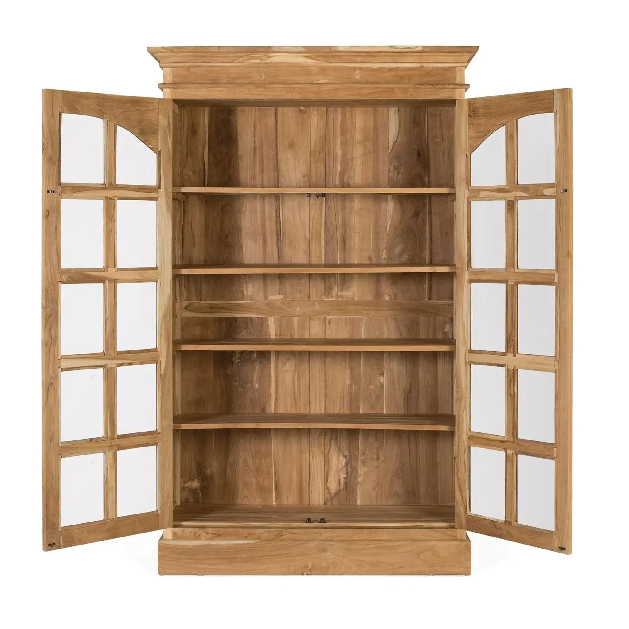 Voir la diapositive 4 : GINER Y COLOMER SL Vitrine en bois de teck 130 cm style rustique