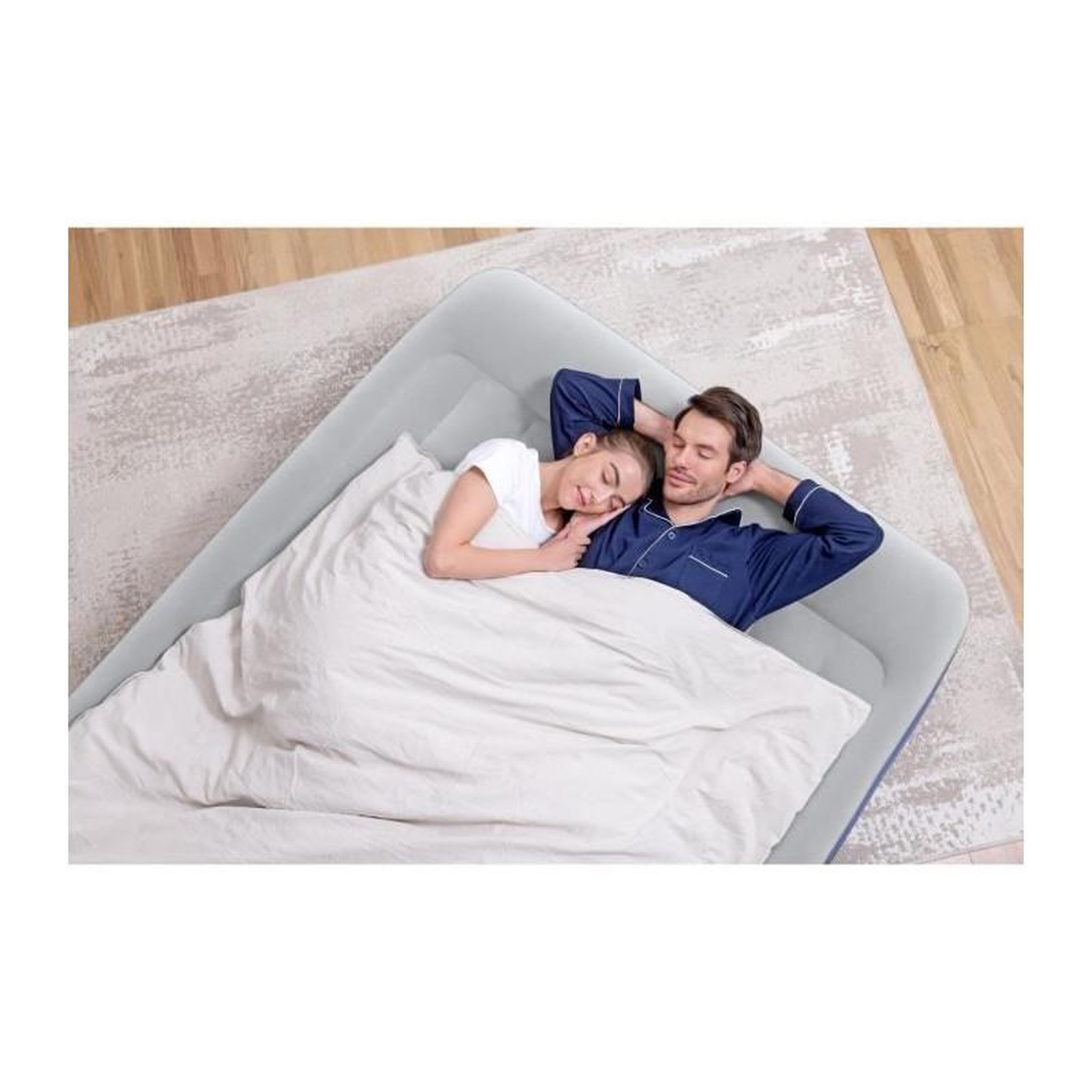Voir la diapositive 6 : BESTWAY Lit Gonflable - Bestway - Tritech Double - 203x152x46 cm - 300 Kg - Gonflage en 4 Minutes