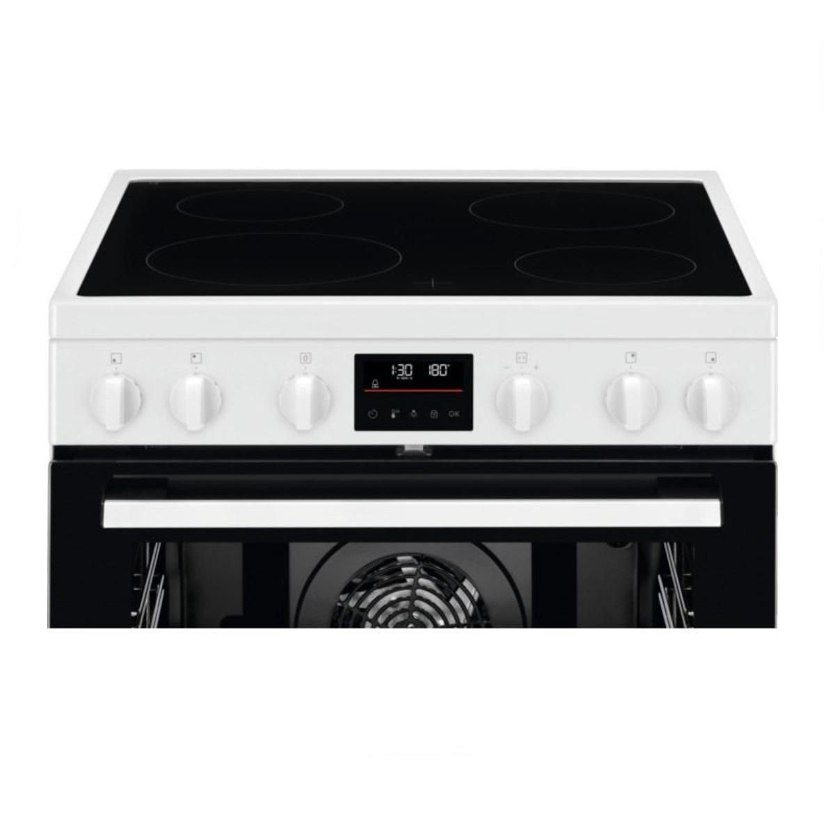ELECTROLUX Cuisinière vitrocéramique 73l 4 feux blanc - LKR64890AW