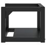 Voir la diapositive 4 : VIDAXL Cadre de lavabo de salle de bain mural Noir 40x38x31 cm Fer