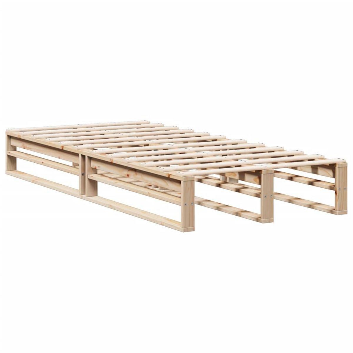 VIDAXL Lit bibliotheque sans matelas 90x190 cm bois de pin massif