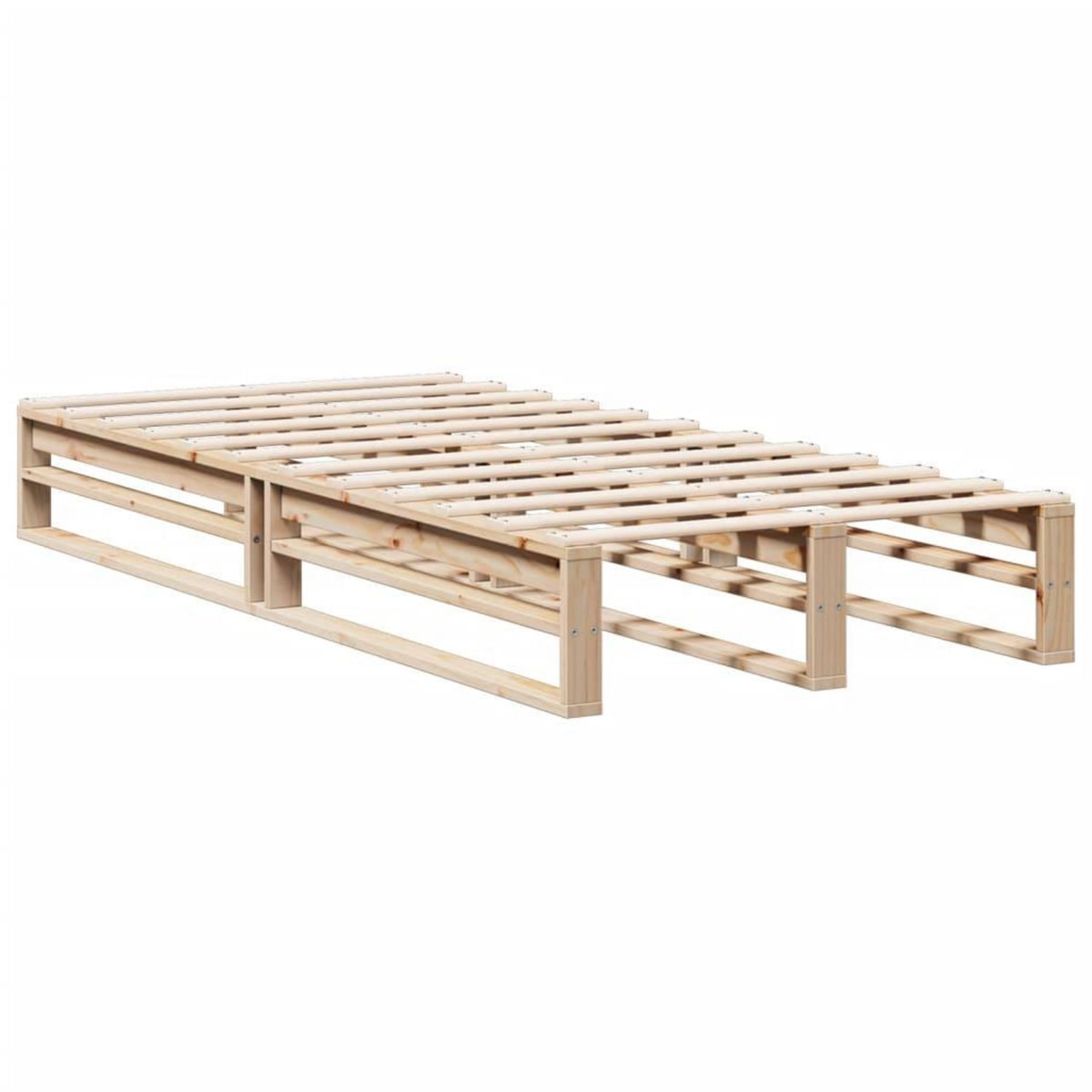 VIDAXL Lit bibliotheque sans matelas 90x190 cm bois de pin massif