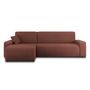 Voir la diapositive 6 : BEST MOBILIER Artemisa - canapé d'angle réversible 4 places - convertible avec coffre - en velours côtelé