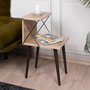 Voir la diapositive 3 : Habitat et Jardin Table de chevet en bois  Cross  50 x 40 x 55 cm - Pin