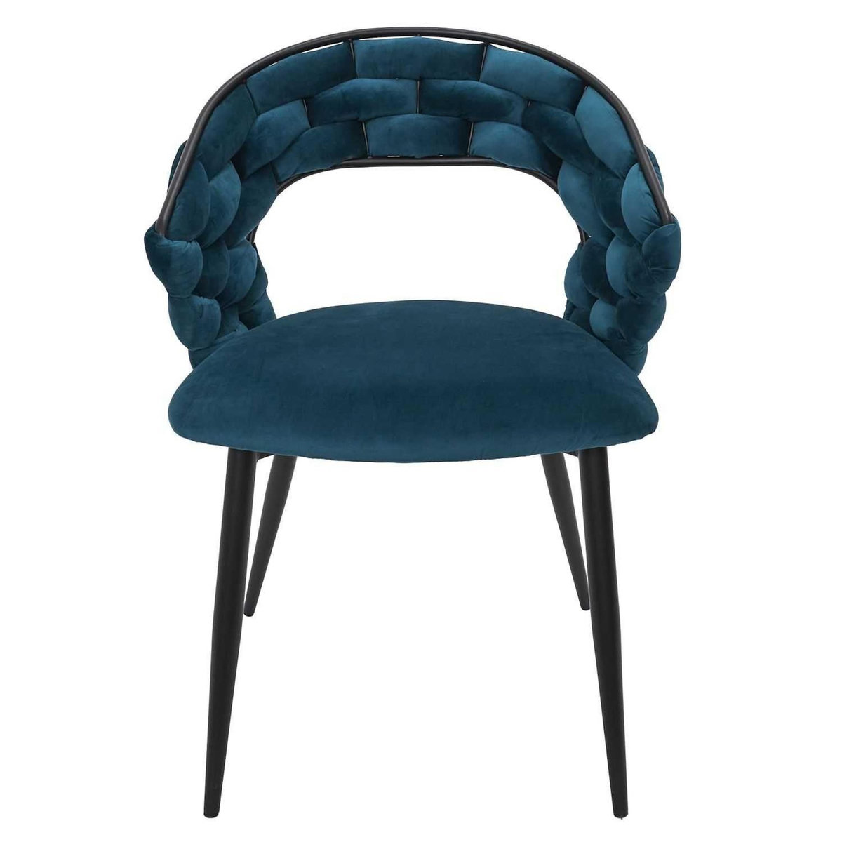 The Home Deco Factory Lot de 2 chaises assise tressée LUND