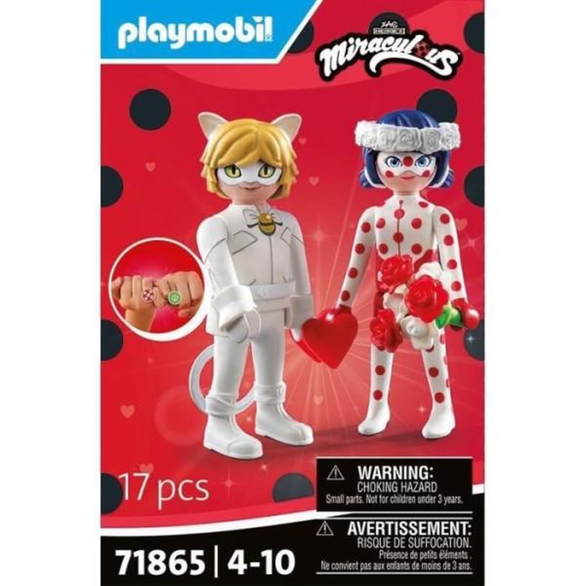 Voir la diapositive 4 : PLAYMOBIL PLAYMOBIL 71865 Mariage Ladybug & Chat Noir, Miraculous, 17 pieces, Des 4 ans
