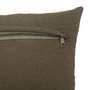Voir la diapositive 2 : ATMOSPHERA Coussin Déco Déhoussable  Otto  38x38cm Kaki