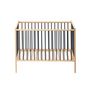 Voir la diapositive 2 : COMBELLE Lit pour Enfant REMI 70x140 cm Hybride en Anthracite - Mobilier de Puériculture Artisanale