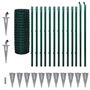 Voir la diapositive 2 : VIDAXL Cloture Euro Acier 25 x 1,2 m Vert