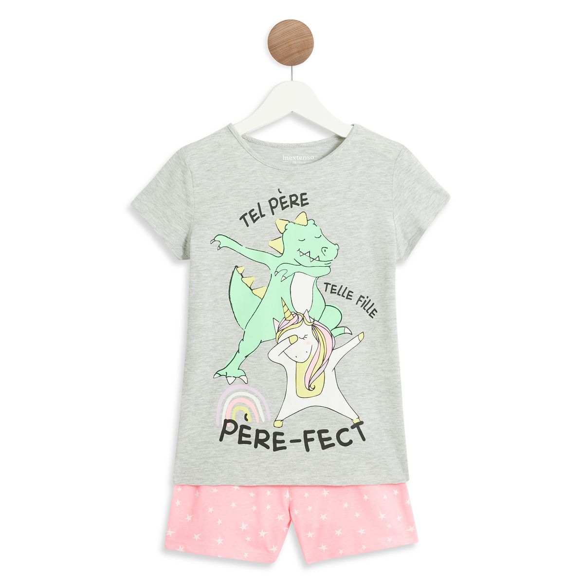 INEXTENSO Pyjashort jersey fille