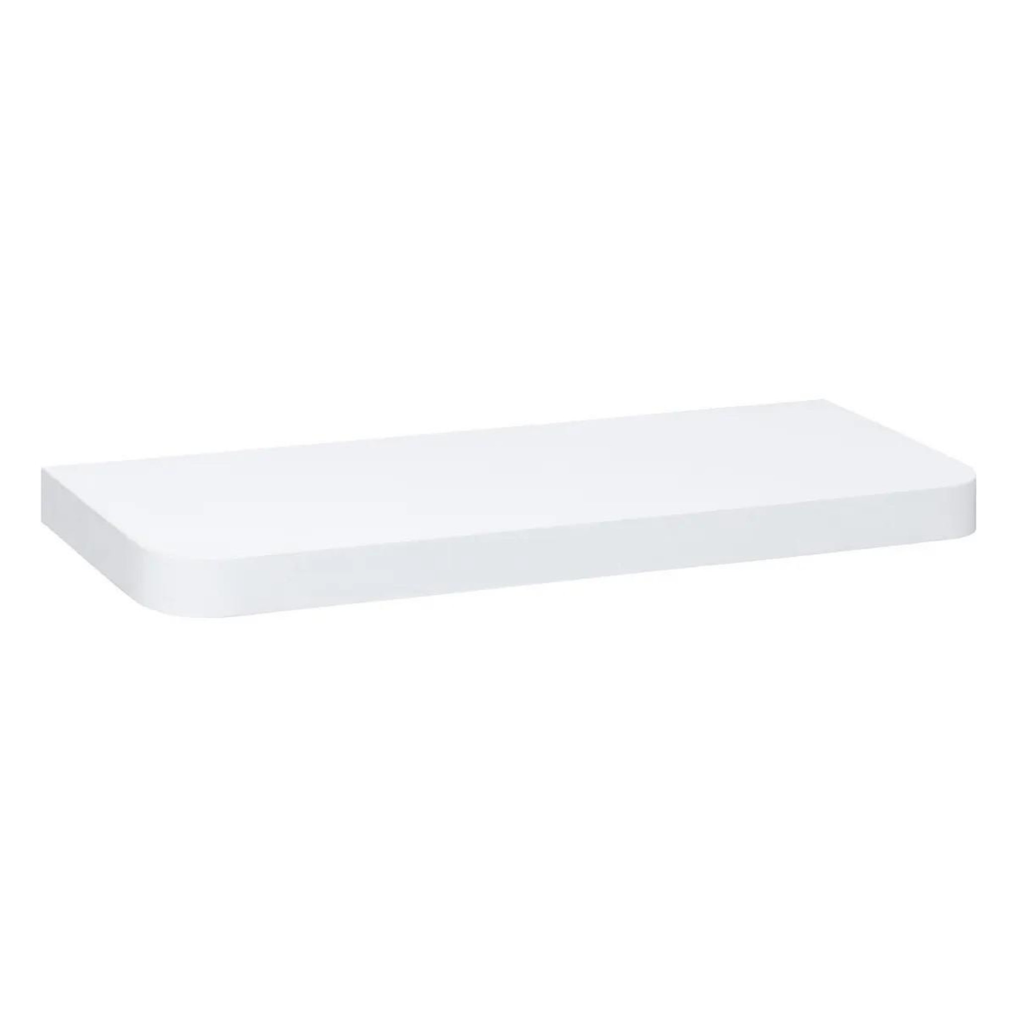 Voir la diapositive 1 : FIVE Étagère Murale Arrondie  Fixy  60cm Blanc