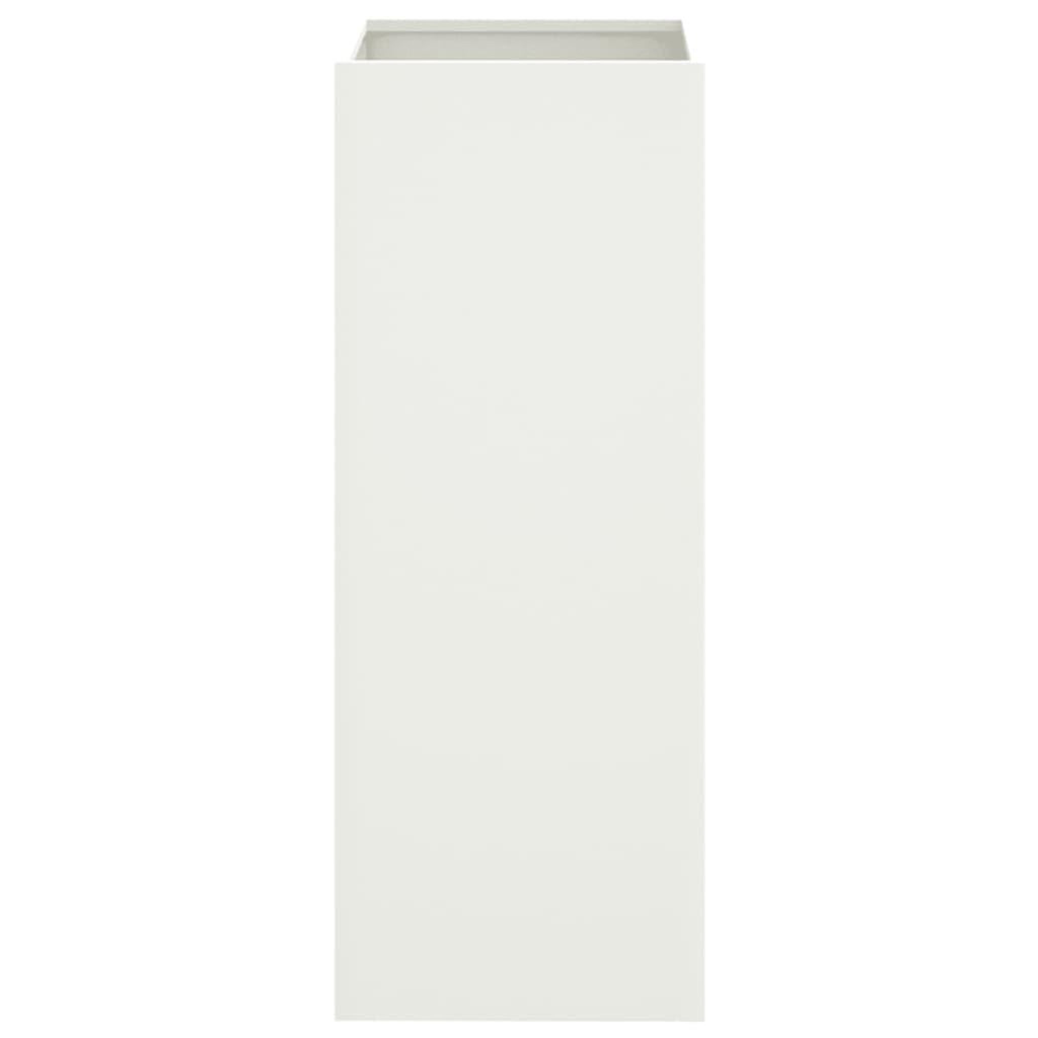 Voir la diapositive 5 : VIDAXL Jardiniere blanc 32x29x75 cm acier