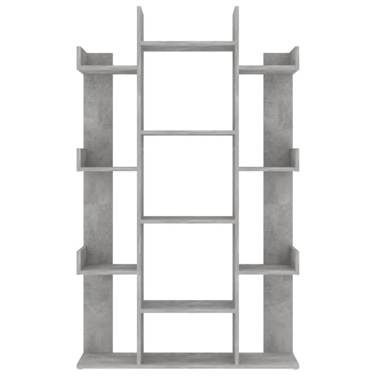 VIDAXL Bibliotheque Gris beton 86x25,5x140 cm Bois d'ingenierie