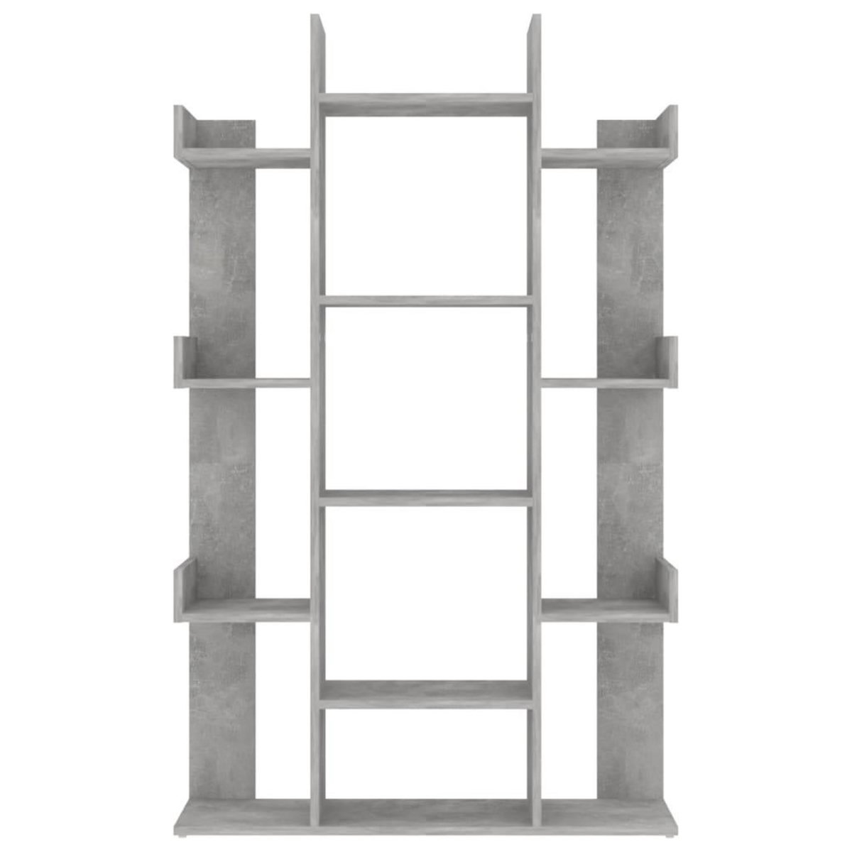 VIDAXL Bibliotheque Gris beton 86x25,5x140 cm Bois d'ingenierie